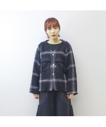 STORES.jp | KONYA / Robin Cardigan / check black(その他アウター)