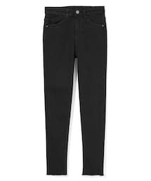 GRL | 裾カットオフブラックデニムパンツ(デニムパンツ)