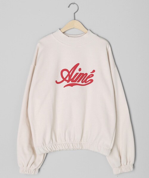DHOLIC（ディーホリック）の「裏起毛Aimeロゴスウェット（スウェット・レディース・ブルー/ホワイト/ブラウン/ブラック・FREE）」の2枚目の写真