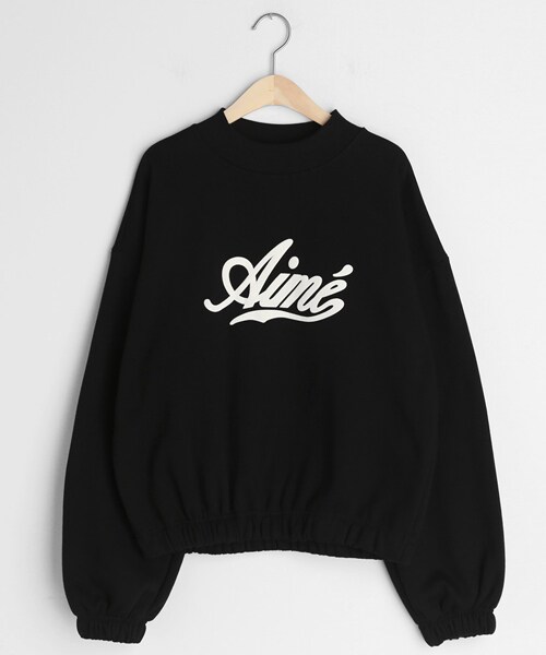 DHOLIC（ディーホリック）の「裏起毛Aimeロゴスウェット（スウェット・レディース・ブルー/ホワイト/ブラウン/ブラック・FREE）」の3枚目の写真