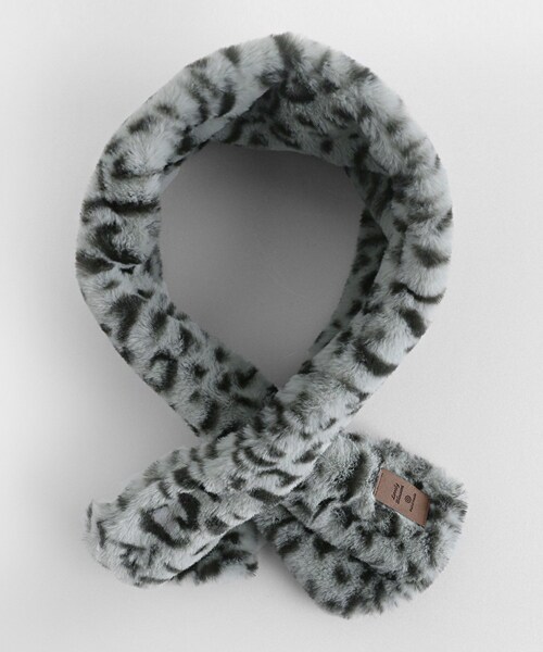 DHOLIC（ディーホリック）の「レオパードファークロスマフラー（マフラー・レディース・ベージュ/ブルー/グリーン/ピンク・FREE）」の3枚目の写真