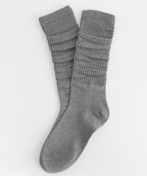 DHOLIC（ディーホリック）の「リブロングソックス（ソックス/靴下・レディース・ブラック/ベージュ/グレー・FREE）」の2枚目の写真