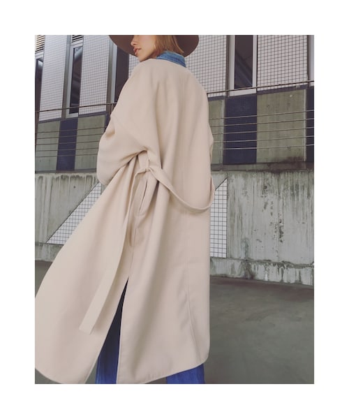 no brand（ノーブランド）の「LONG GOWN COAT（ダウンジャケット/コート・レディース・その他）」の3枚目の写真