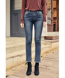 HOTPING | 裏起毛ストレッチスリムジーンズ(デニムパンツ)