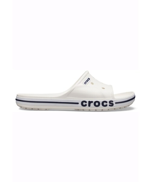 Crocs（クロックス）の「Bayaband Slide Whi/Navy 
