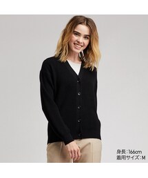 UNIQLO | コットンカシミヤVネックカーディガン（長袖）(ニット/セーター)