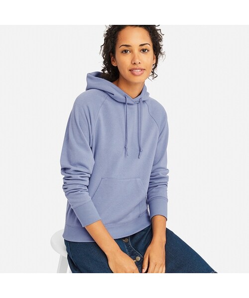 UNIQLO（ユニクロ）の「スウェットプルパーカ（長袖）（パーカー・レディース・OFF WHITE 01/BLACK 09/BLUE 63/DARK GRAY 08/GRAY 06/RED 13・XS/M/3XL/L/S/XXL/XL）」の5枚目の写真