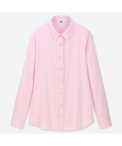 UNIQLO（ユニクロ）の「レーヨンブラウス（長袖）（シャツ