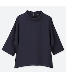 UNIQLO | ドレープブラウス（7分袖）(シャツ/ブラウス)