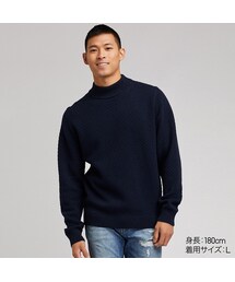 UNIQLO | ミドルゲージモックネックセーター（長袖）(ニット/セーター)