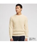 ユニクロ | ミドルゲージアゼクルーネックセーター（長袖）(Knitwear)