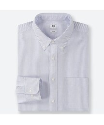 UNIQLO | オックスフォードスリムフィットストライプシャツ（ボタンダウン・長袖）(シャツ/ブラウス)