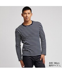 UNIQLO | ウォッシュボーダーT（長袖）(Tシャツ/カットソー)