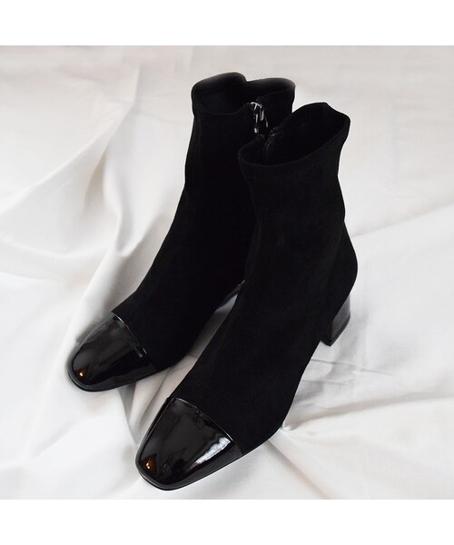 no brand（ノーブランド）の「チャンキーヒールソックスブーツ（ブーツ・レディース・その他）」の13枚目の写真