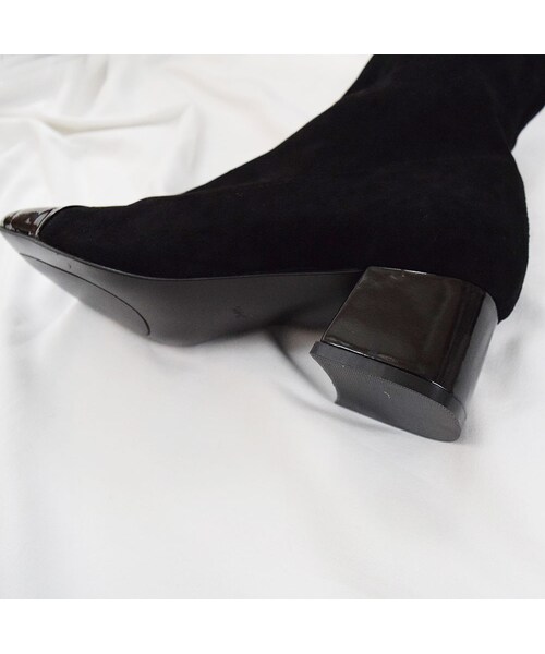 no brand（ノーブランド）の「チャンキーヒールソックスブーツ（ブーツ・レディース・その他）」の14枚目の写真