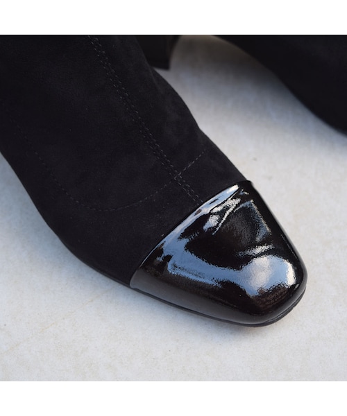 no brand（ノーブランド）の「チャンキーヒールソックスブーツ（ブーツ・レディース・その他）」の8枚目の写真