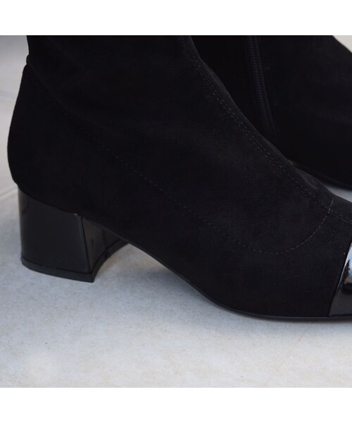 no brand（ノーブランド）の「チャンキーヒールソックスブーツ（ブーツ・レディース・その他）」の9枚目の写真