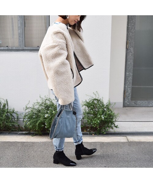 no brand（ノーブランド）の「チャンキーヒールソックスブーツ（ブーツ・レディース・その他）」の11枚目の写真