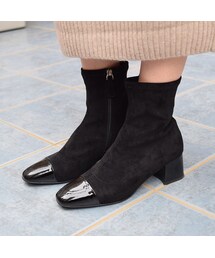 no brand | [ 12/6(Thu)18:00再入荷販売開始 ]チャンキーヒールソックスブーツ(ブーツ)