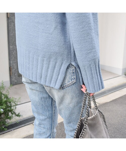 no brand（ノーブランド）の「ハイネックカラーニットPO（ニット/セーター・レディース・その他）」の3枚目の写真