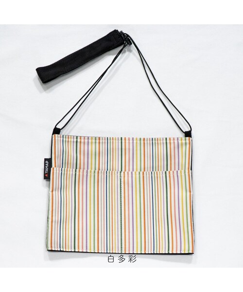 インド　カッチ織　サコッシュ　ショルダーバッグ　民藝 no brand（ノーブランド）の「【伝統工芸×アウトドア】小倉織