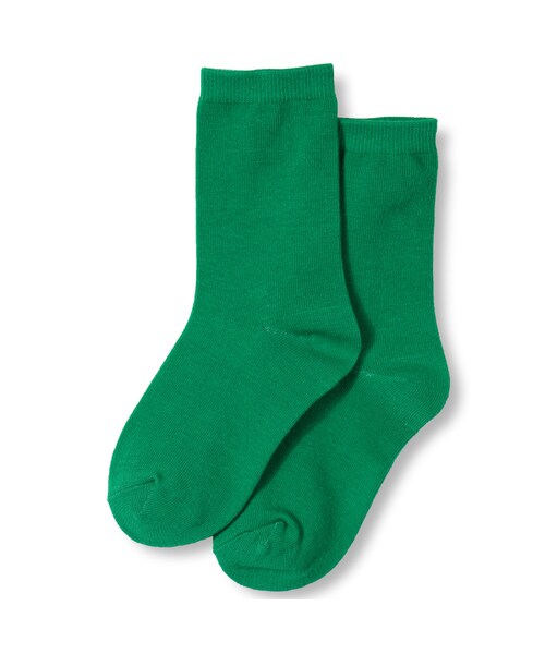 BRANSHES（ブランシェス）の「シンプル無地クルーソックス（ソックス/靴下・キッズ・イエロー/ブルー/レッド/グリーン・9cm～21cm）」の2枚目の写真