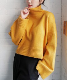 DHOLIC | ハイネッククロップドニット(ニット/セーター)