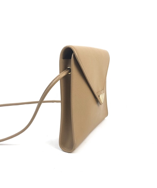 STORES.jp(ストアーズドットジェーピー)の「Yves Saint Laurent イヴ サンローラン YSL ロゴ プレート ショルダーバッグ ベージュ vintage ヴィンテージ オールド(ショルダーバッグ・レディース・その他)」の3枚目の写真