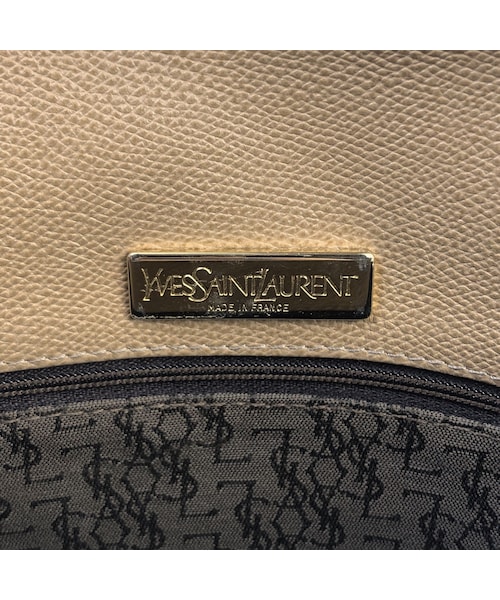 STORES.jp(ストアーズドットジェーピー)の「Yves Saint Laurent イヴ サンローラン YSL ロゴ プレート ショルダーバッグ ベージュ vintage ヴィンテージ オールド(ショルダーバッグ・レディース・その他)」の10枚目の写真