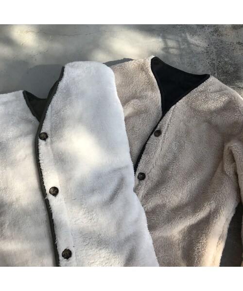 copine（コピン）の「再々入荷！大人気シリーズ！リバーシブルボア・キルティングミドル丈コート（2color）（その他アウター・レディース・その他）」の14枚目の写真