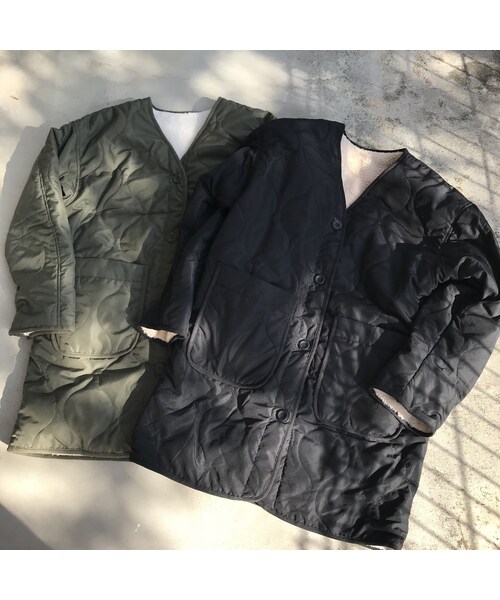copine（コピン）の「再々入荷！大人気シリーズ！リバーシブルボア・キルティングミドル丈コート（2color）（その他アウター・レディース・その他）」の15枚目の写真
