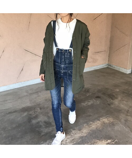 copine（コピン）の「再々入荷！大人気シリーズ！リバーシブルボア・キルティングミドル丈コート（2color）（その他アウター・レディース・その他）」の8枚目の写真