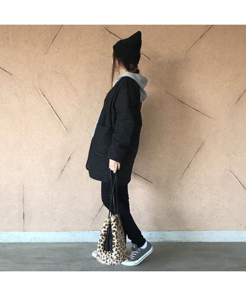 copine（コピン）の「再々入荷！大人気シリーズ！リバーシブルボア・キルティングミドル丈コート（2color）（その他アウター・レディース・その他）」の3枚目の写真