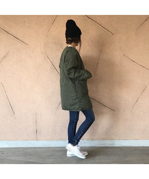 copine（コピン）の「再々入荷！大人気シリーズ！リバーシブルボア・キルティングミドル丈コート（2color）（その他アウター・レディース・その他）」の10枚目の写真