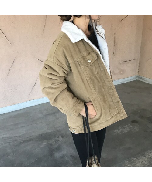 copine（コピン）の「BIGシルエット！裏ボアコーデュロイジャケット（その他アウター・レディース・その他）」の11枚目の写真