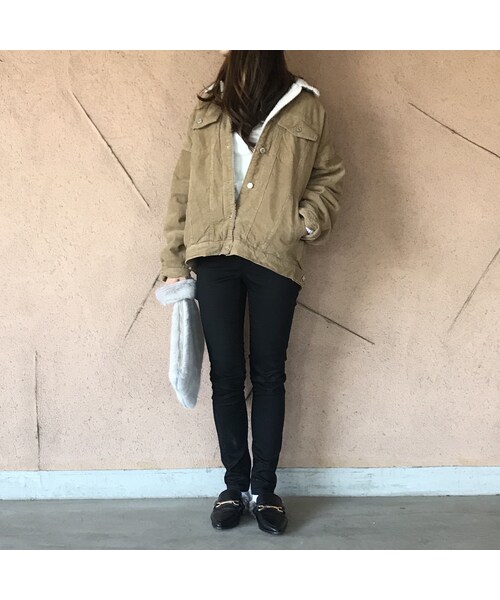copine（コピン）の「BIGシルエット！裏ボアコーデュロイジャケット（その他アウター・レディース・その他）」の3枚目の写真