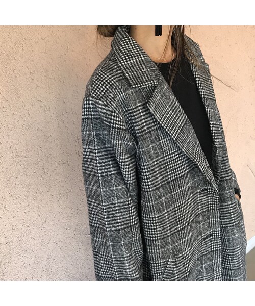 copine(コピン)の「大人カジュアル!!グレンチェックロングチェスターコート(チェスターコート・レディース・その他)」の13枚目の写真