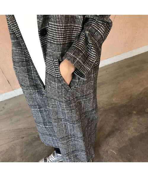copine(コピン)の「大人カジュアル!!グレンチェックロングチェスターコート(チェスターコート・レディース・その他)」の11枚目の写真