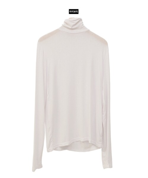 Dailyabout(デイリーアバウト)の「タートルネック無地Tシャツ(Tシャツ/カットソー・レディース・ホワイト/ブルー/イエロー/ピンク/レッド/ブラウン/グリーン/ブラック・FREE)」の1枚目の写真