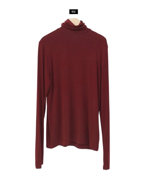 Dailyabout(デイリーアバウト)の「タートルネック無地Tシャツ(Tシャツ/カットソー・レディース・ホワイト/ブルー/イエロー/ピンク/レッド/ブラウン/グリーン/ブラック・FREE)」の8枚目の写真