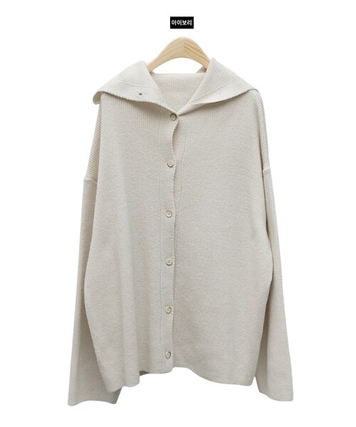 Dailyabout(デイリーアバウト)の「ボタンアップハイネックカーディガン(カーディガン/ボレロ・レディース・ベージュ/ホワイト/グレー・FREE)」の2枚目の写真