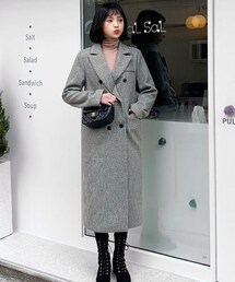 DHOLIC | テーラードダブルロングコート(ダウンジャケット/コート)