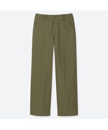 UNIQLO | ハイウエストチノワイドストレートパンツ(丈長め77cm）(その他パンツ)