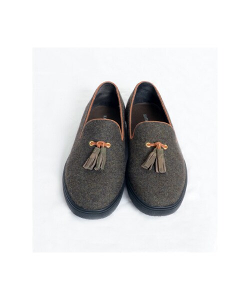 KATHARINE HAMNETT LONDON (キャサリンハムネットロンドン)の「TASSEL SLIP-ON(その他・メンズ・ブラック/ブラウン・L/S/M)」の3枚目の写真