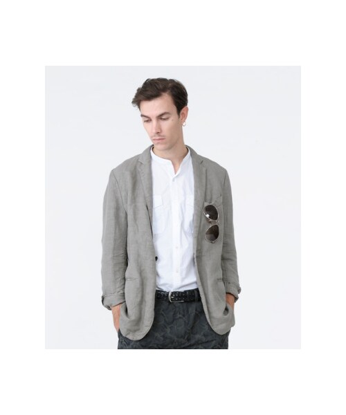 KATHARINE HAMNETT LONDON (キャサリンハムネットロンドン)の「TENCEL LINEN OVERDYE(その他・メンズ・ブルー/ベージュ・AL/S/M/L)」の2枚目の写真
