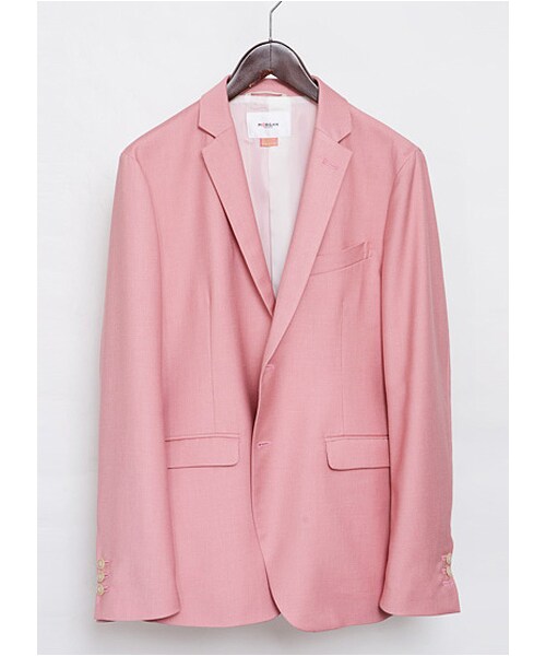 MORGAN HOMME（モルガンオム）の「TRパステル2BJK（983J41）（ジャケット/アウター・メンズ・ネイビー/ピンク/ブルー・L/AL/S/M）」の3枚目の写真