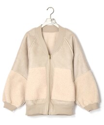 w closet | フェイクムートンリバーシブルビッグブルゾン(ジャケット/アウター)