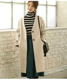 VIS | ノーカラー2WAYスリーブコート(ジャケット/アウター)