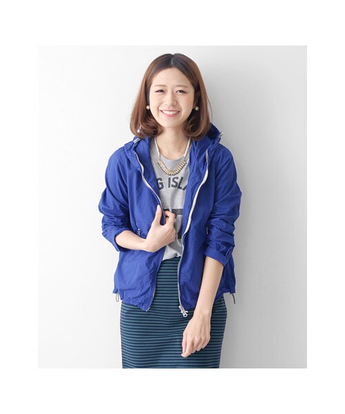 URBAN RESEARCH DOORS(アーバンリサーチドアーズ)の「カラージップパーカー(ジャケット/アウター・レディース・ピンクベージュ/イエローカーキ/グリーン/ブルー・one)」の10枚目の写真