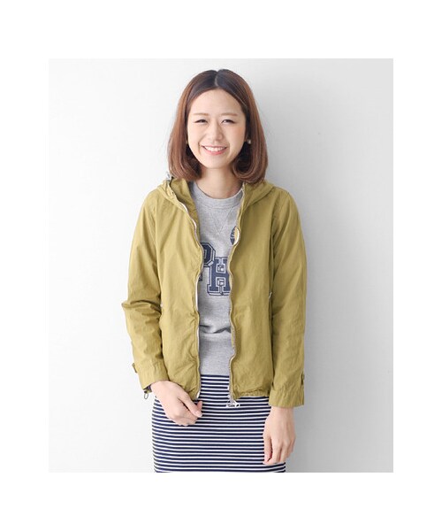 URBAN RESEARCH DOORS(アーバンリサーチドアーズ)の「カラージップパーカー(ジャケット/アウター・レディース・ピンクベージュ/イエローカーキ/グリーン/ブルー・one)」の8枚目の写真